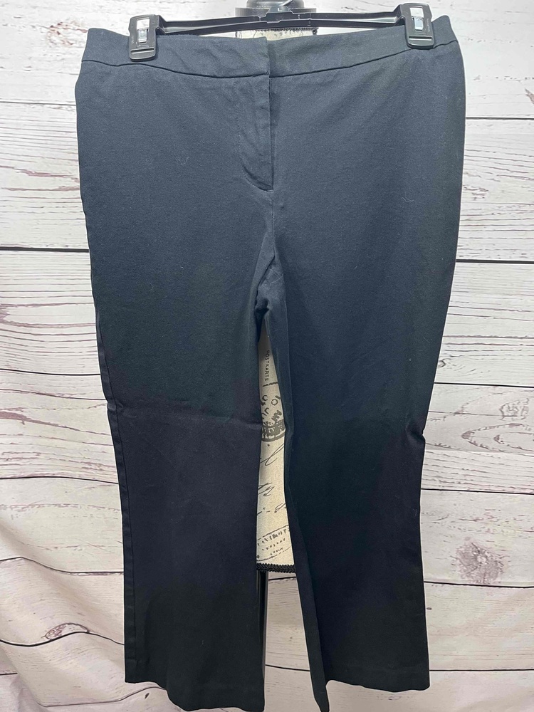 Rachel Zoe Black Cropped Dress Pants High Rise Pull On Skinny Style